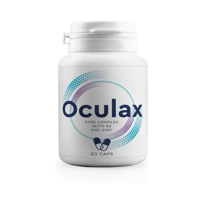 Embalagem de Oculax, 20 cápsulas